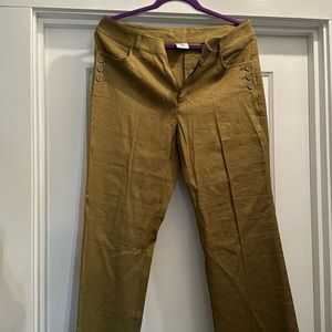These are more of an olive color, never been worn, cabi pants